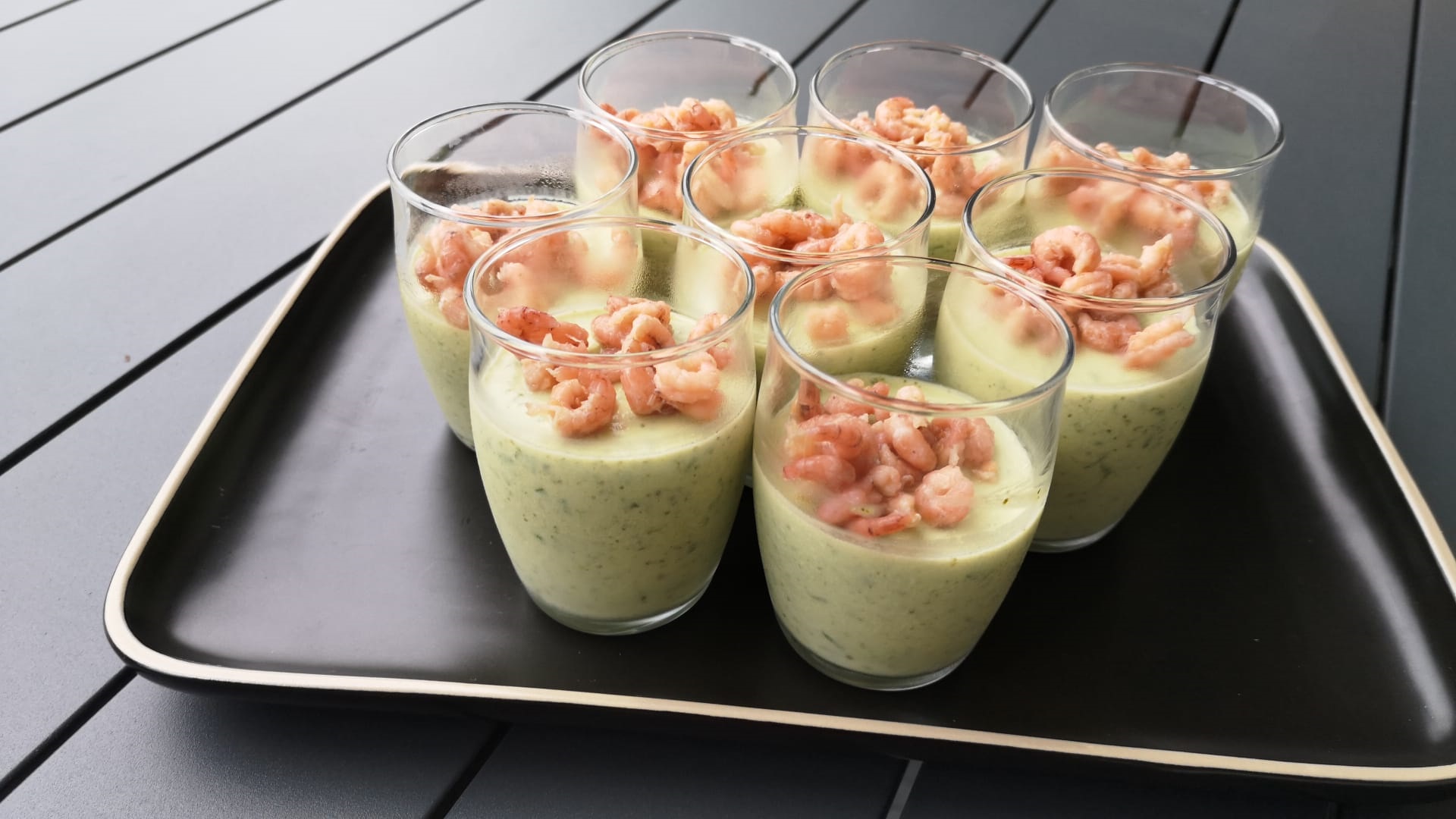 Verrines de courgette